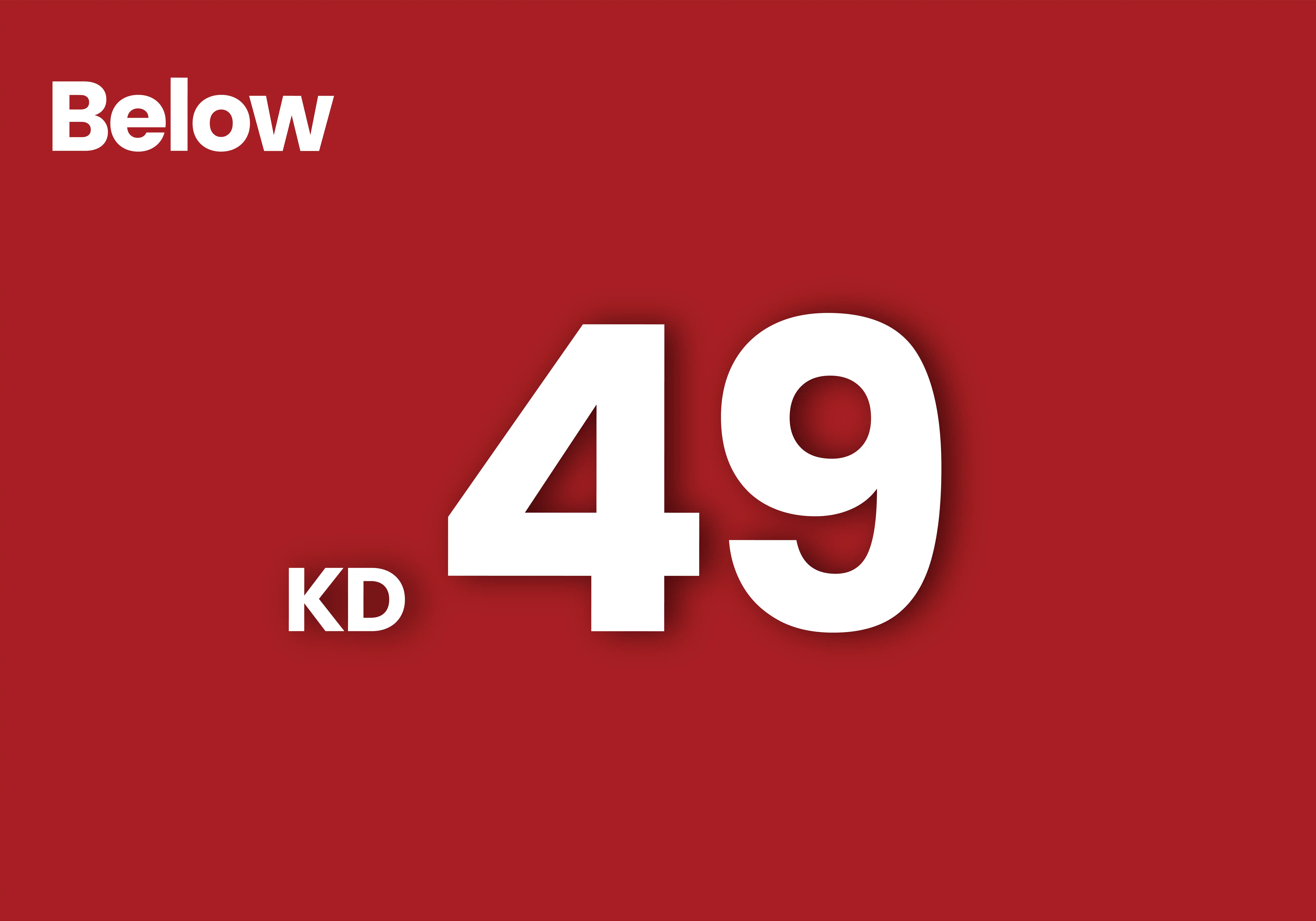 Below 1KD